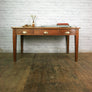 Antique Edwardian Vintage Oak Library Table Desk