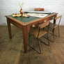 Antique Edwardian Vintage Oak Library Table Desk