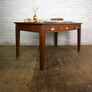Antique Edwardian Vintage Oak Library Table Desk