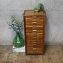 Vintage Rustic Oak Haberdashery Drawers – 2207j