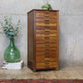 Vintage Rustic Oak Haberdashery Drawers – 2207j