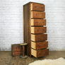 Vintage Oak Post Office Chest of Drawers