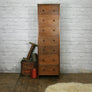 Vintage Oak Post Office Chest of Drawers