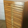 Vintage Oak Printers/Artist Factory Drawers