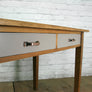 Vintage industrial oak rough luxe school desk