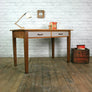 Vintage industrial oak rough luxe school desk