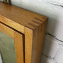 Vintage Oak Post Office Display Cabinet Frame