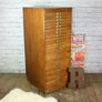 Vintage Oak Printers/Artist Factory Drawers