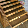 Vintage Oak Printers/Artist Factory Drawers