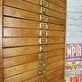 Vintage Oak Printers/Artist Factory Drawers