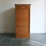 Vintage Oak Tambour Filing Cabinet