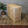 Vintage Boho Rattan & Bamboo Chest of Drawers / Cabinet - 1706b