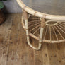 Mid Century Boho Rattan Cane Coffee / Lamp Table - 2710f