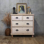 vintage_rustic_bleached_pine_chest_of_drawers