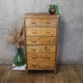 vintage_rustic_mid_century_oak_tallboy_drawers
