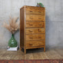 vintage_rustic_mid_century_oak_tallboy_drawers