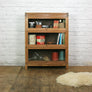 Vintage Oak Barristers Bookcase Display Cabinet