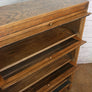 Vintage Oak Barristers Bookcase Display Cabinet