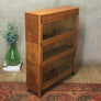 vintage_rustic_oak_barristers_solicitors_bookcase_display_cabinet