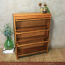 vintage_rustic_oak_barristers_solicitors_bookcase_display_cabinet