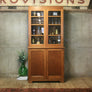 vintage_rustic_oak_kitchen_cupboard_school_display_cabinet
