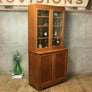 vintage_rustic_oak_kitchen_cupboard_school_display_cabinet