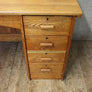 Vintage Rustic Oak Desk - 1308c