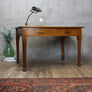 Vintage Rustic Oak Library School Desk - 1504e