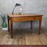 Vintage Rustic Oak Library School Desk - 1504e
