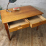 Vintage Rustic Oak Library School Desk - 1504e