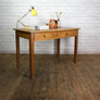 Vintage Rustic Oak School Teachers Desk