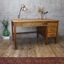 Vintage Rustic Oak Desk - 1712e