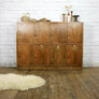 Vintage Industrial Oak School Lockers