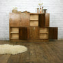 Vintage Industrial Oak School Lockers