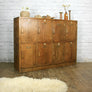 Vintage Industrial Oak School Lockers