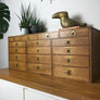 Vintage Pine Apothecary Handmade Drawers