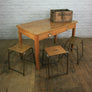 Vintage Industrial School Desk Table Shop Display