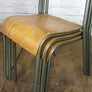 Vintage Tubular Steel JUNIOR height School Stacking Chairs - GREY x 1 (30 available)