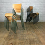 Vintage Tubular Steel JUNIOR height School Stacking Chairs - GREY x 1 (30 available)