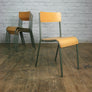 Vintage Tubular Steel JUNIOR height School Stacking Chairs - GREY x 1 (30 available)