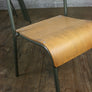 Vintage Tubular Steel JUNIOR height School Stacking Chairs - GREY x 1 (30 available)