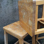 Six Vintage 1960s Beech & Elm School Lab Stools