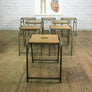 8 Vintage School Laboratory Stacking Stools