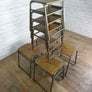 8 Vintage School Laboratory Stacking Stools