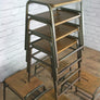 8 Vintage School Laboratory Stacking Stools