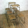 8 Vintage School Laboratory Stacking Stools