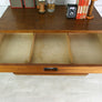 Vintage industrial reclaimed Iroko school plan chest - Restored to order