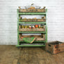 Rustic Shoe Trolley Shelving *Green* Retail Shop Display