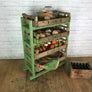 Rustic Shoe Trolley Shelving *Green* Retail Shop Display