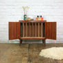 Mid Century Teak LP Vinyl Cabinet